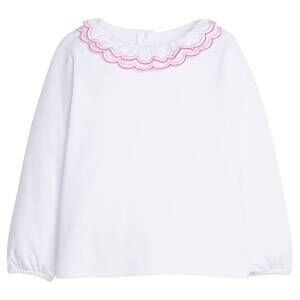 NEW LITTLE ENGLISH girl's double london blouse in hot pink